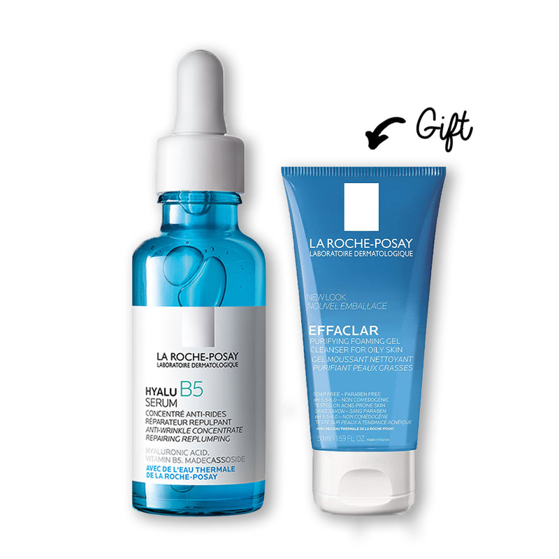 Hyalu B5 Serum 30ml + Effaclar Gel 50ML (Gift)