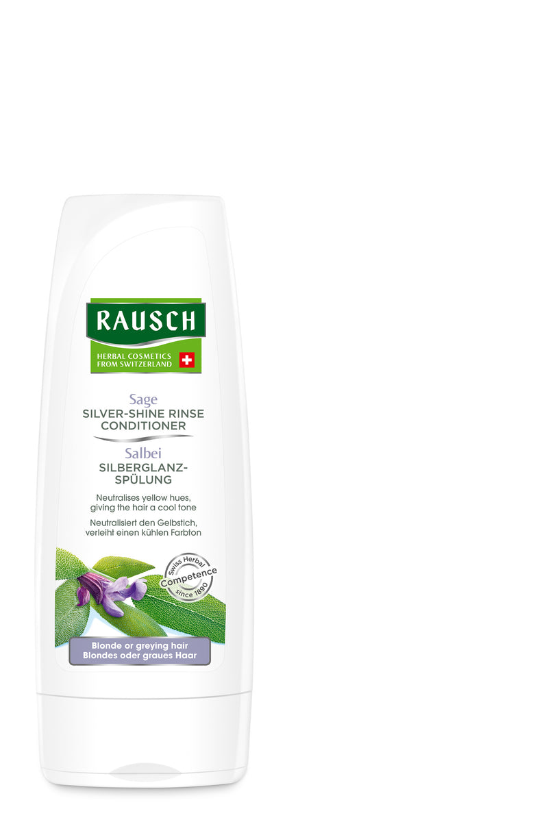 Rausch Sage Silver Shine Rinse Conditioner 200ml (Swiss Made) - Graying or Blonde Hair